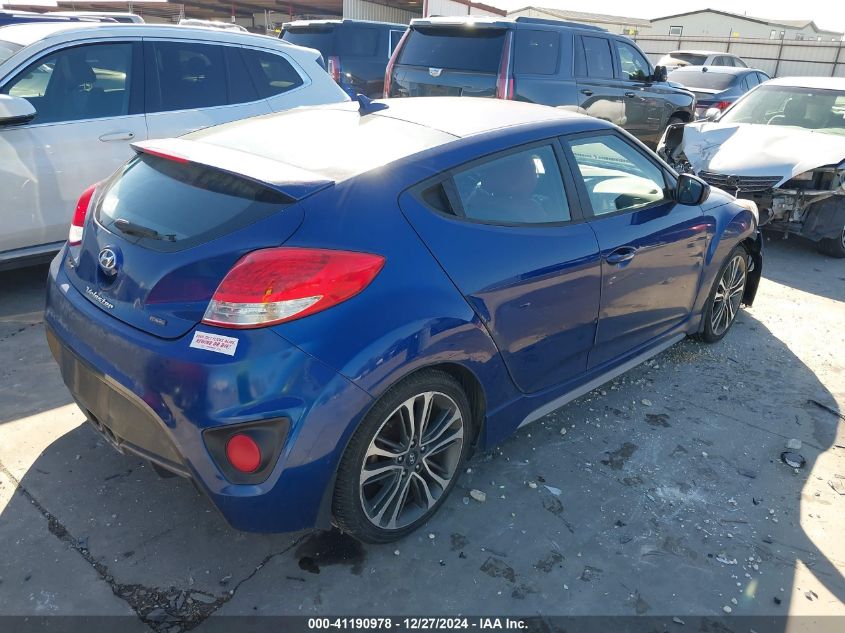 2016 Hyundai Veloster Turbo R-Spec VIN: KMHTC6AE1GU281967 Lot: 41190978