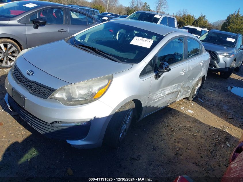 2016 Kia Rio Lx VIN: KNADM4A3XG6639920 Lot: 41191025