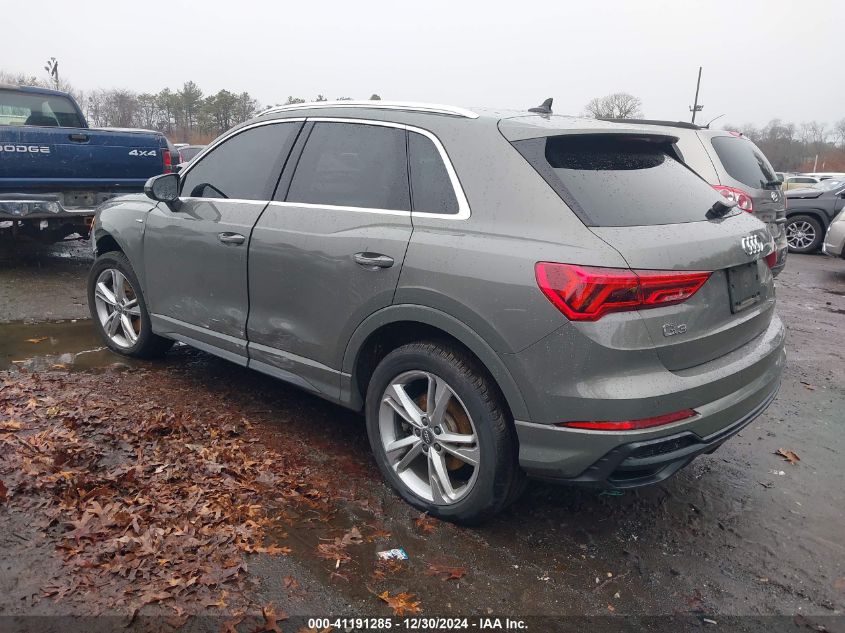 2020 Audi Q3 Premium 45 Tfsi S Line Quattro Tiptronic VIN: WA1DECF36L1094769 Lot: 41191285