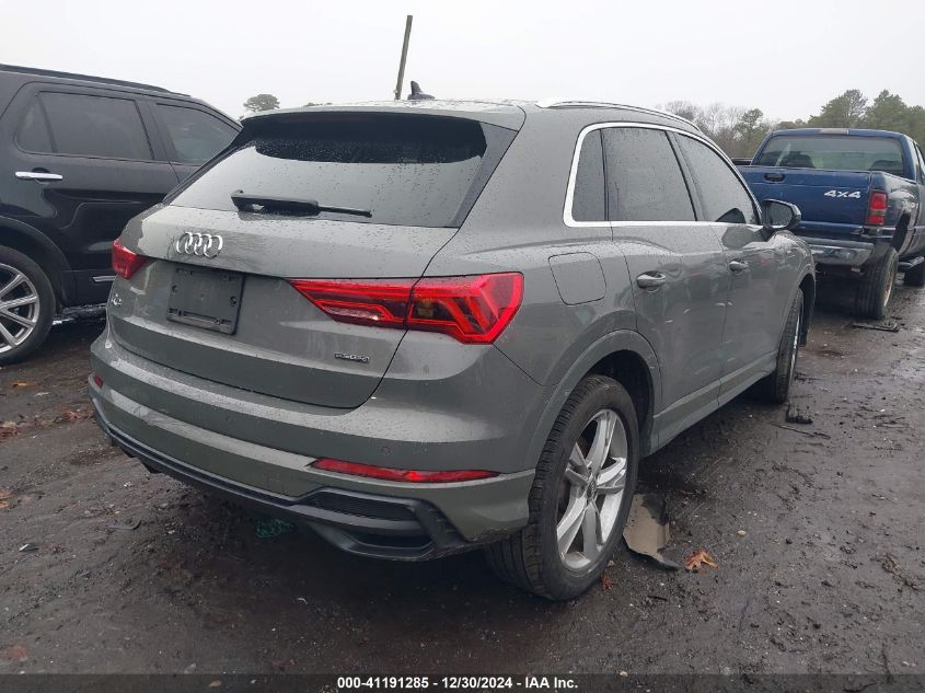 2020 Audi Q3 Premium 45 Tfsi S Line Quattro Tiptronic VIN: WA1DECF36L1094769 Lot: 41191285