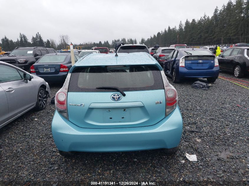 2013 Toyota Prius C Two VIN: JTDKDTB38D1051302 Lot: 41191341