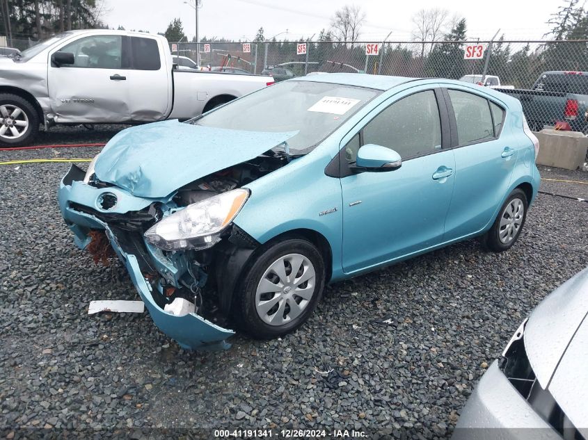 2013 Toyota Prius C Two VIN: JTDKDTB38D1051302 Lot: 41191341