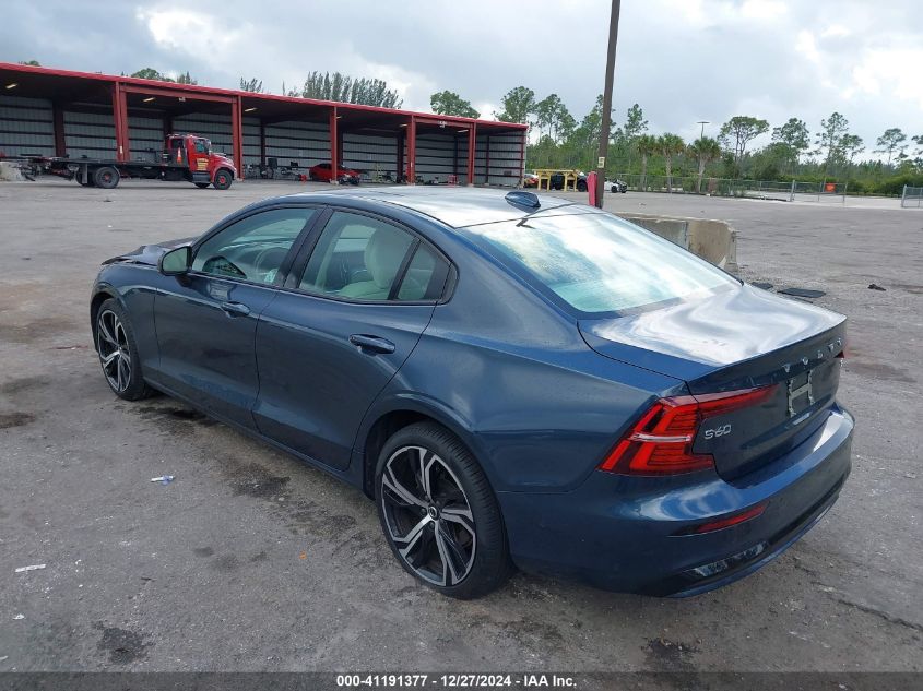 2024 Volvo S60 B5 Plus Dark Theme VIN: 7JRL12FL4RG303974 Lot: 41191377