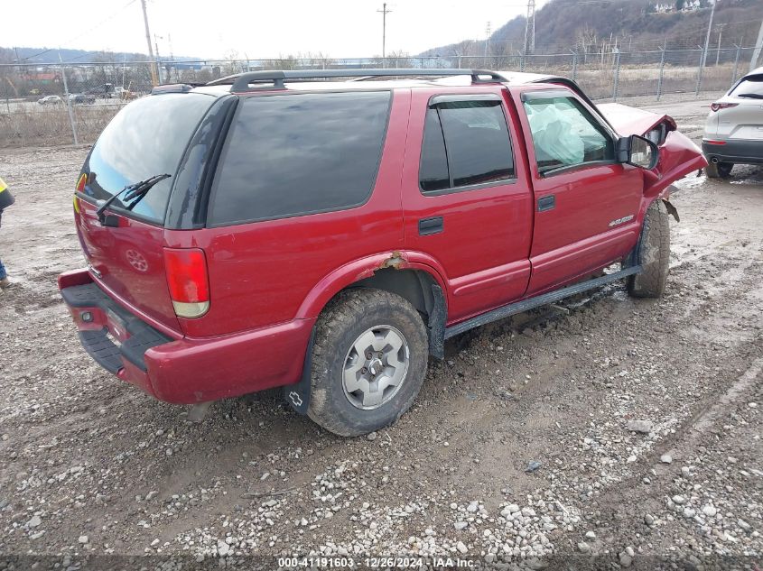 2004 Chevrolet Blazer Ls VIN: 1GNDT13X64K108714 Lot: 41191603