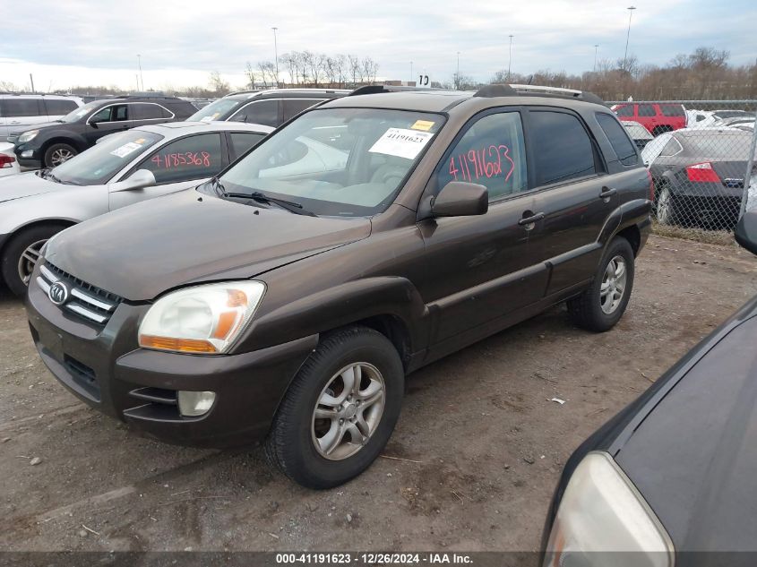 2007 Kia Sportage Ex V6 VIN: KNDJF723677345960 Lot: 41191623