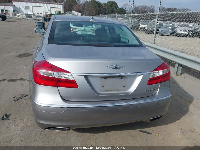 2013 Hyundai Genesis 3.8 VIN: KMHGC4DD0DU243957 Lot: 41192039