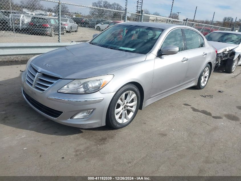 2013 Hyundai Genesis 3.8 VIN: KMHGC4DD0DU243957 Lot: 41192039