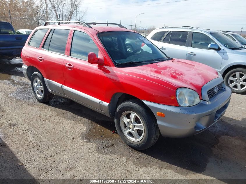 2003 Hyundai Santa Fe Gls/Lx VIN: KM8SC13E53U567326 Lot: 41192058