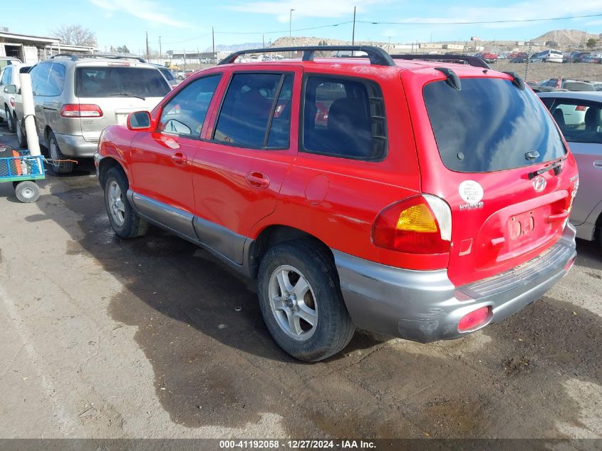 2003 Hyundai Santa Fe Gls/Lx VIN: KM8SC13E53U567326 Lot: 41192058