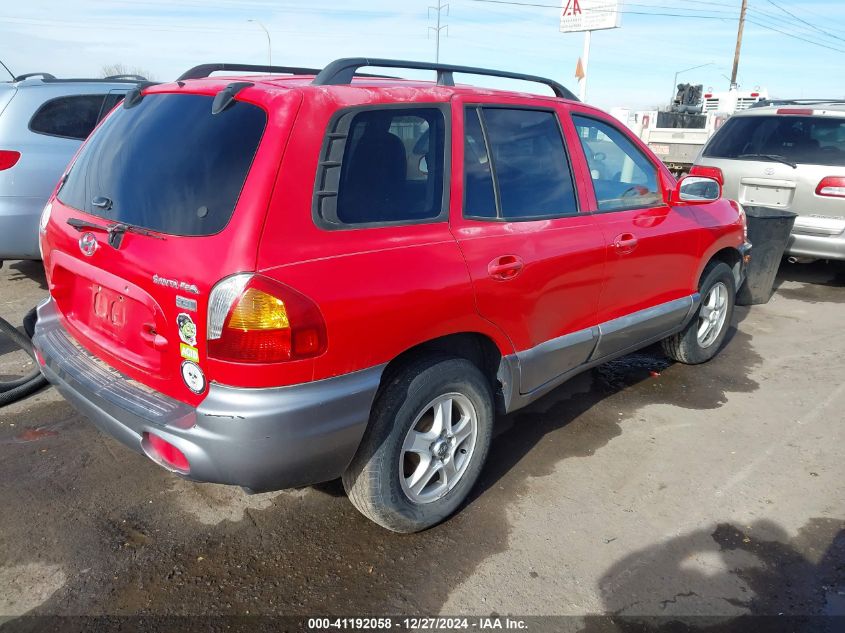 2003 Hyundai Santa Fe Gls/Lx VIN: KM8SC13E53U567326 Lot: 41192058