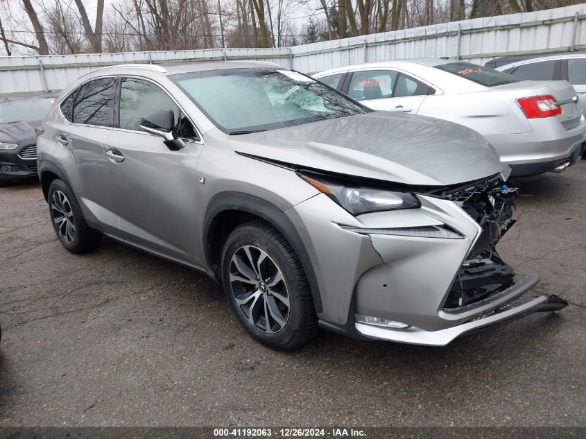 2016 Lexus Nx 200T F Sport VIN: JTJBARBZ3G2061215 Lot: 41192063