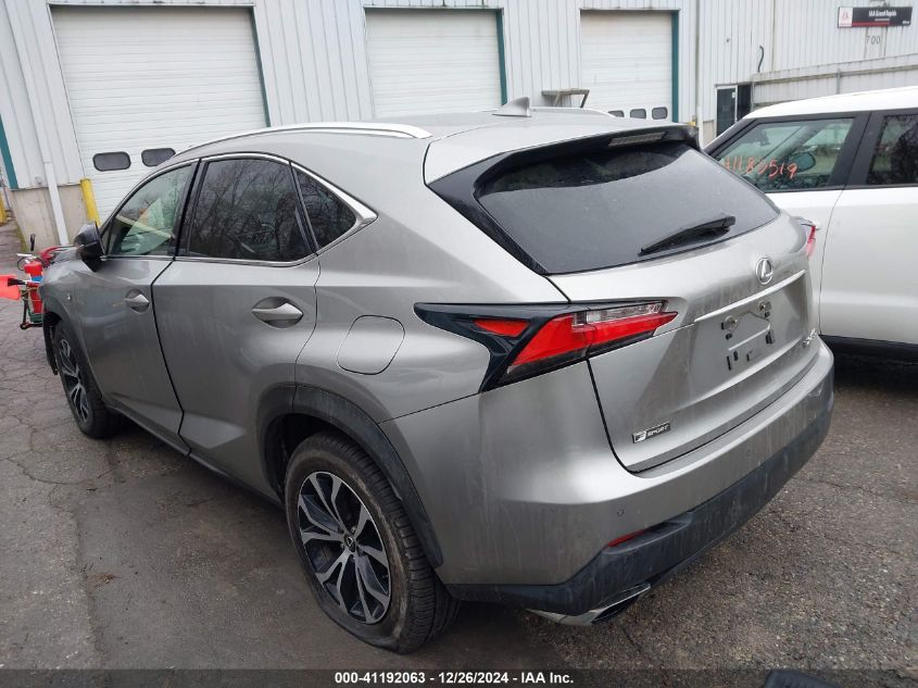 2016 Lexus Nx 200T F Sport VIN: JTJBARBZ3G2061215 Lot: 41192063