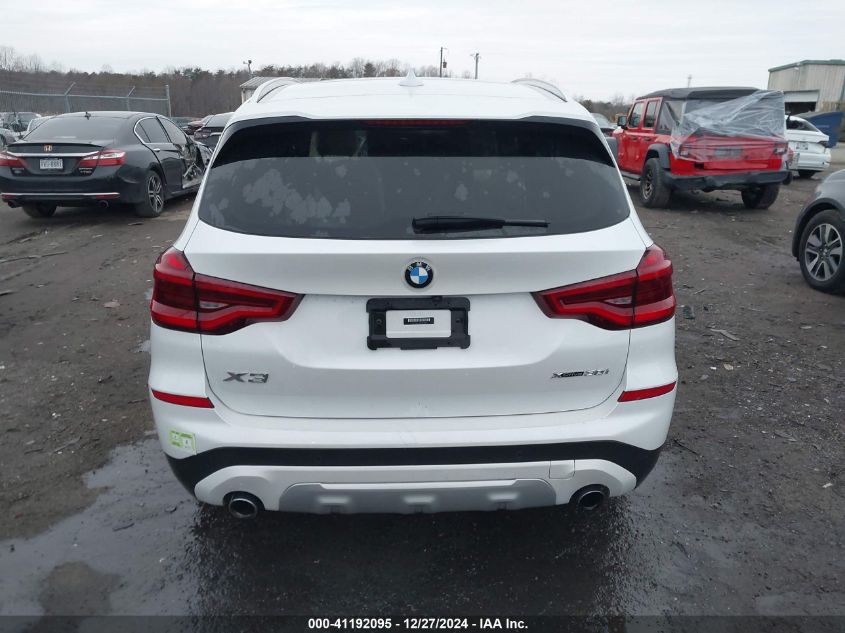 2021 BMW X3 xDrive30I VIN: 5UXTY5C03M9F39911 Lot: 41192095