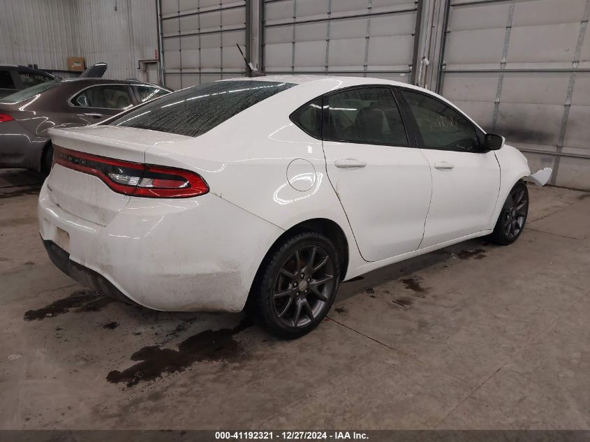 2016 Dodge Dart Se VIN: 1C3CDFAA5GD533576 Lot: 41192321