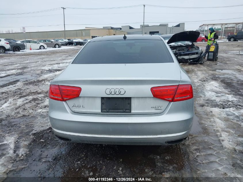 2014 Audi A8 L 4.0T VIN: WAUR2AFD8EN009098 Lot: 41192346