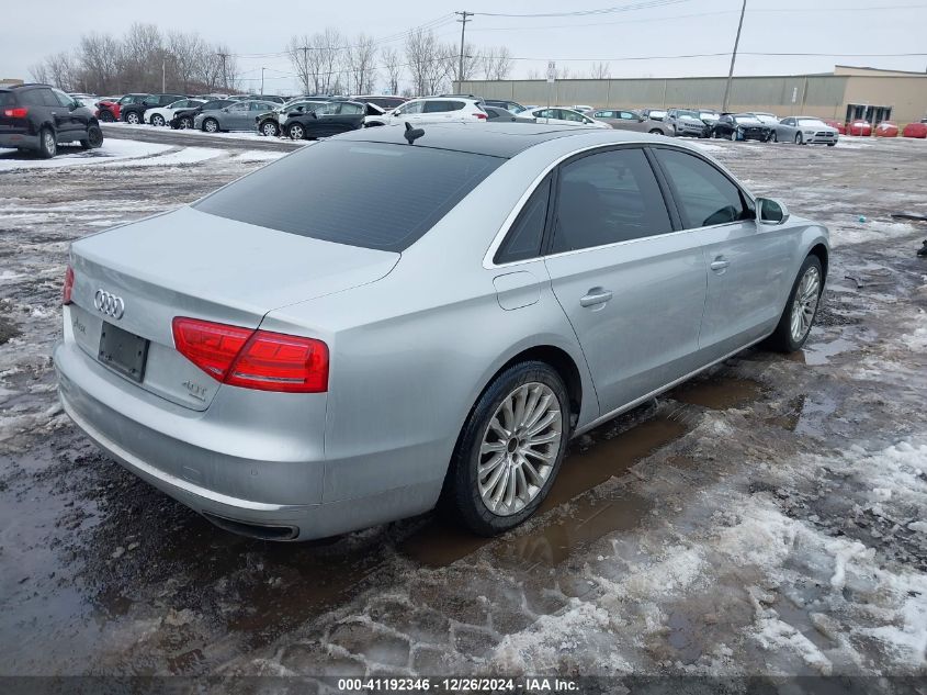 2014 Audi A8 L 4.0T VIN: WAUR2AFD8EN009098 Lot: 41192346