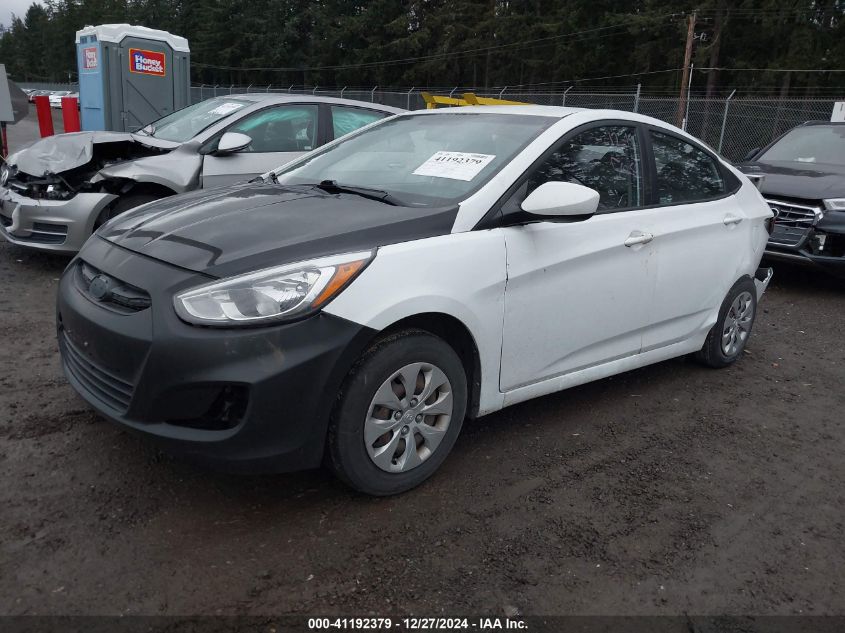 2016 Hyundai Accent Se VIN: KMHCT4AE6GU002971 Lot: 41192379