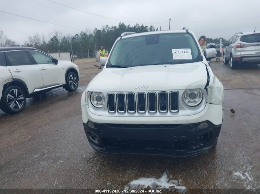 2017 Jeep Renegade Limited Fwd VIN: ZACCJADB2HPF71376 Lot: 41192436