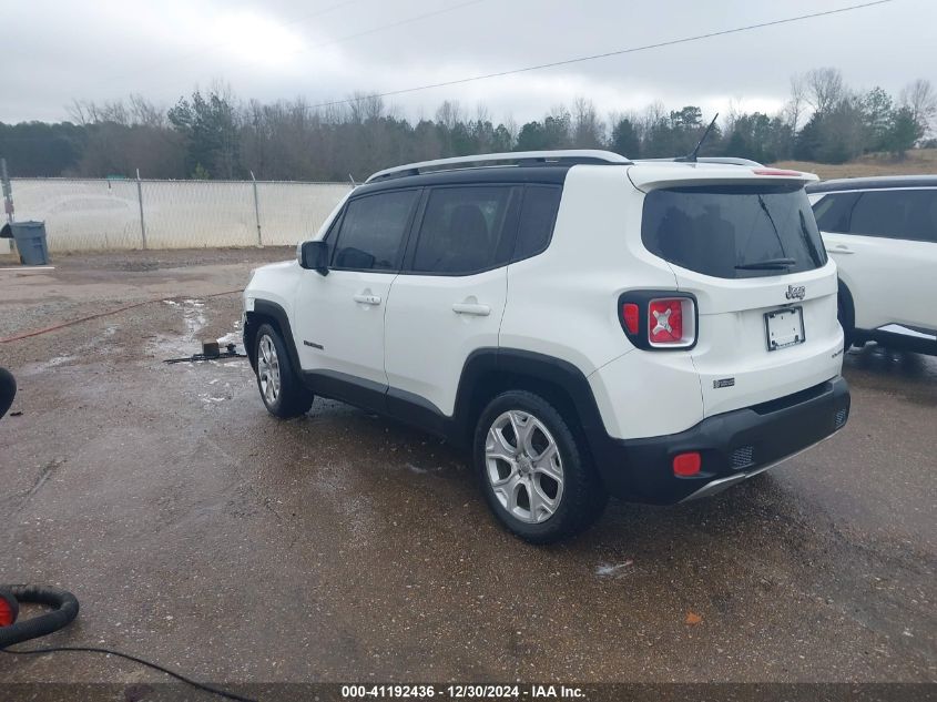 2017 Jeep Renegade Limited Fwd VIN: ZACCJADB2HPF71376 Lot: 41192436