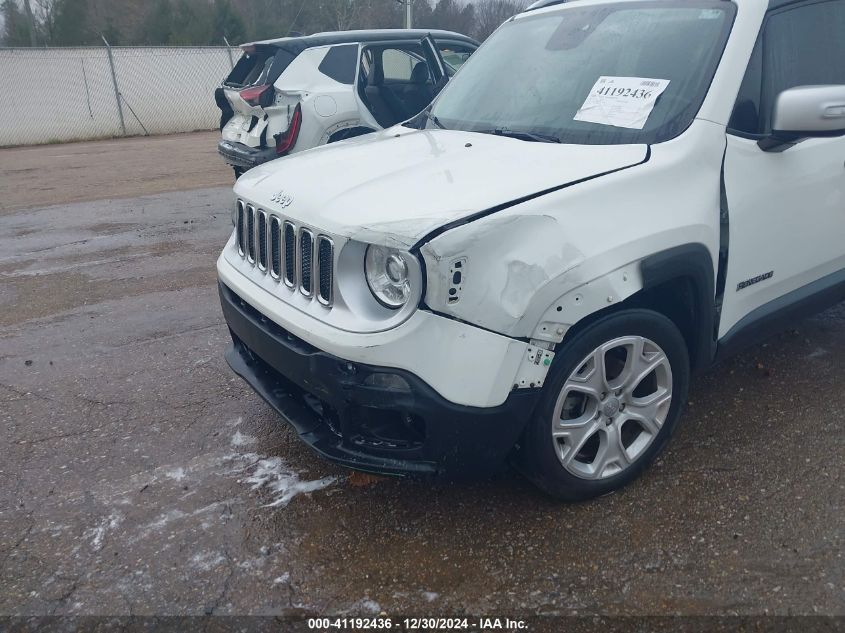 2017 Jeep Renegade Limited Fwd VIN: ZACCJADB2HPF71376 Lot: 41192436