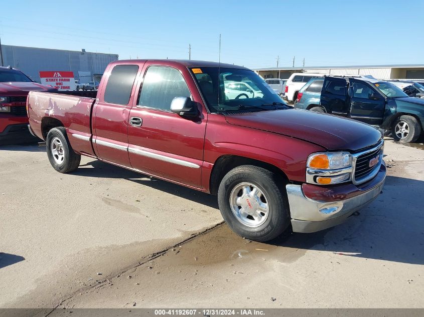 2001 GMC Sierra 1500 Sle VIN: 2GTEC19V411356877 Lot: 41192607