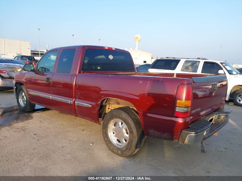 2001 GMC Sierra 1500 Sle VIN: 2GTEC19V411356877 Lot: 41192607