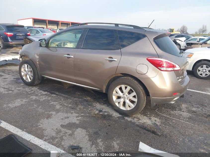 2013 Nissan Murano S/Sl/Le VIN: JN8AZ1MW1DW306176 Lot: 41192677