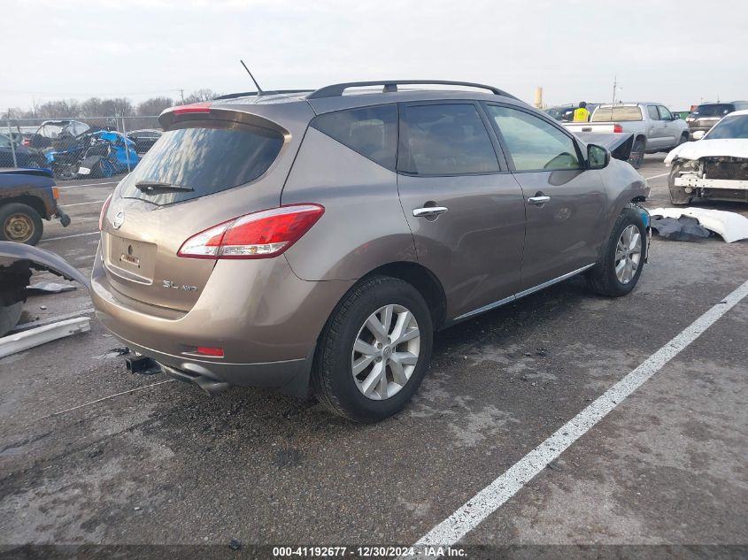 2013 Nissan Murano S/Sl/Le VIN: JN8AZ1MW1DW306176 Lot: 41192677