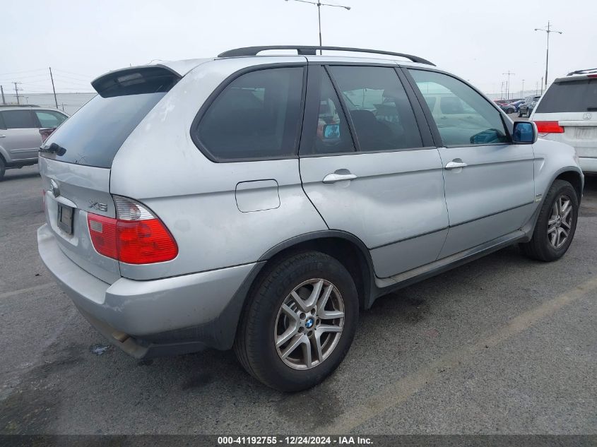 2005 BMW X5 3.0I VIN: 5UXFA13505LY07093 Lot: 41192755