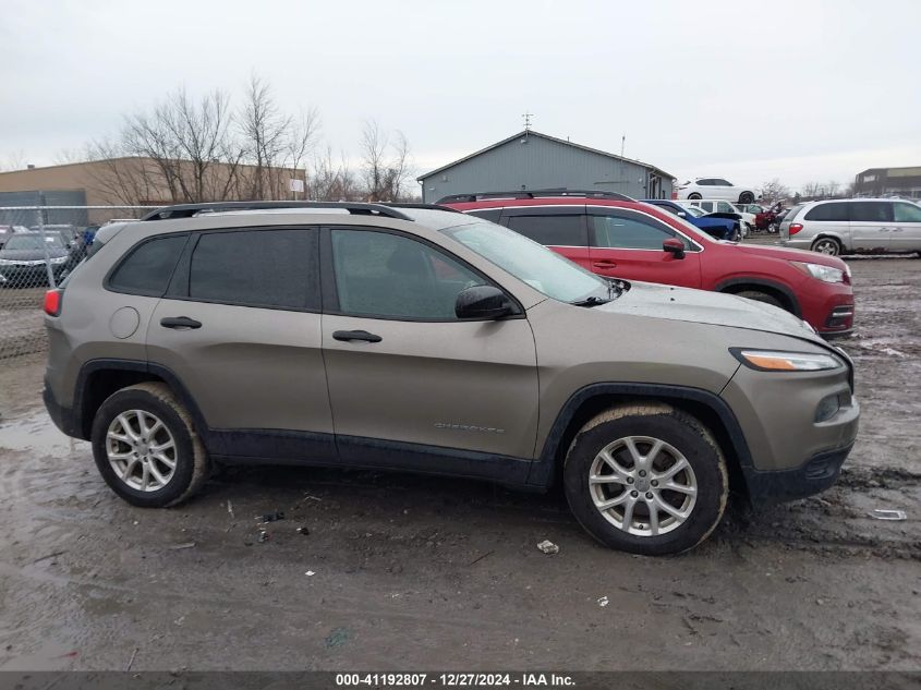 2016 Jeep Cherokee Sport VIN: 1C4PJMAB3GW286341 Lot: 41192807