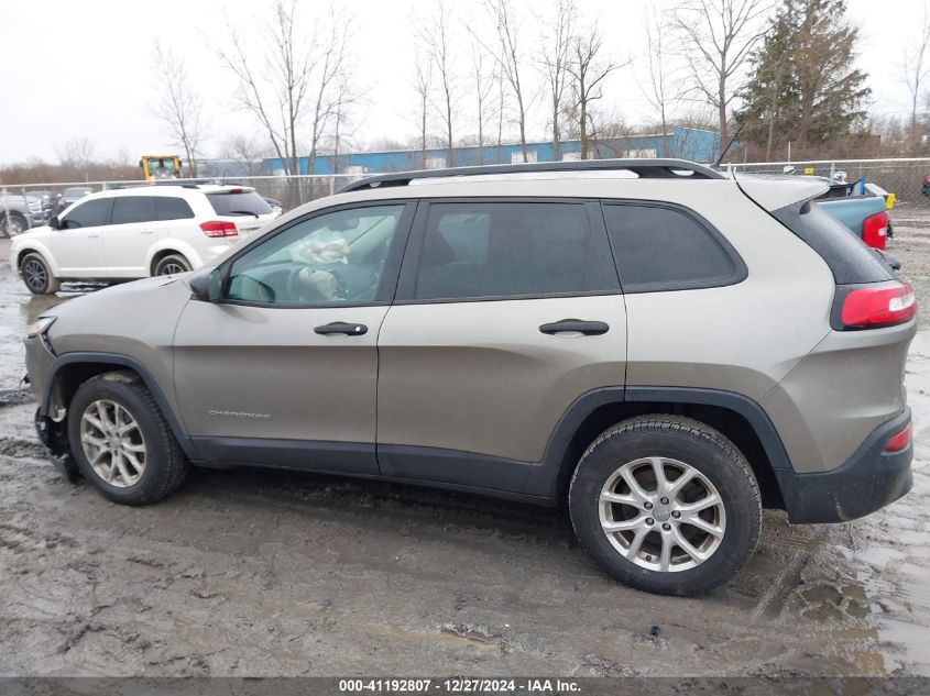 2016 Jeep Cherokee Sport VIN: 1C4PJMAB3GW286341 Lot: 41192807