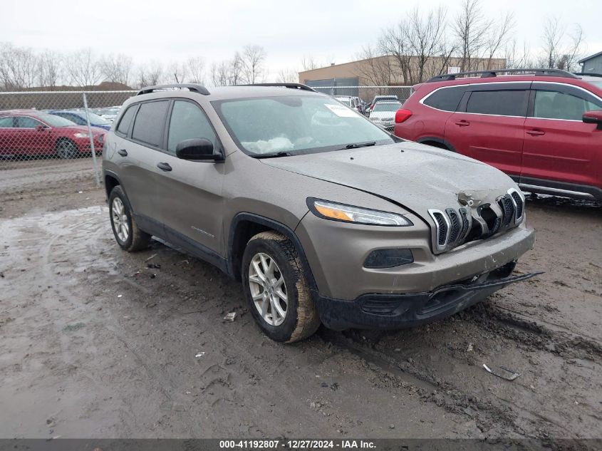 2016 Jeep Cherokee Sport VIN: 1C4PJMAB3GW286341 Lot: 41192807