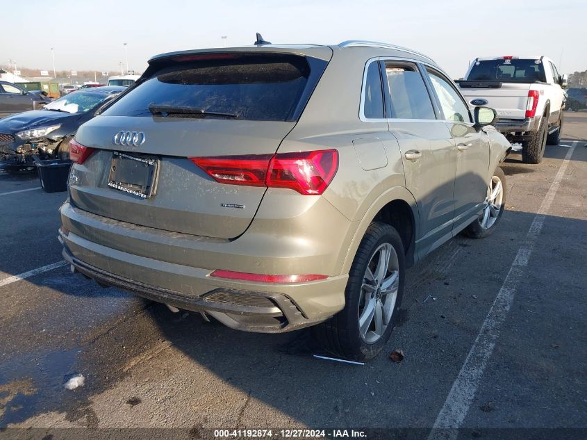 2021 Audi Q3 Premium 45 Tfsi S Line Quattro Tiptronic VIN: WA1DECF37M1075942 Lot: 41192874