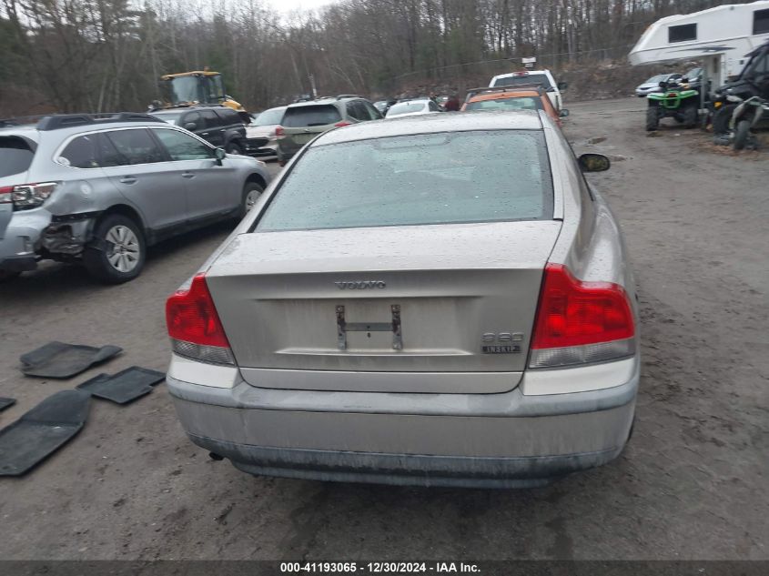 2001 Volvo S60 2.4 VIN: YV1RS61R012013431 Lot: 41193065