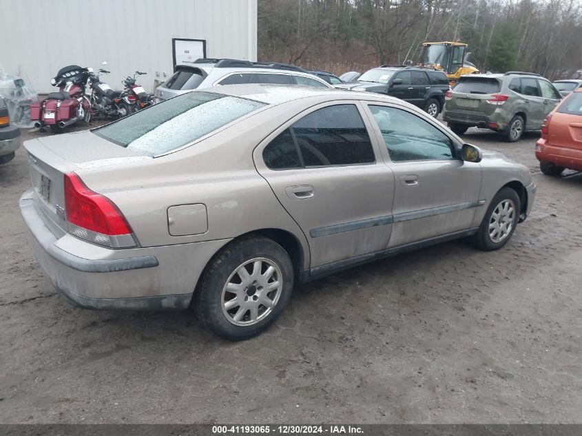 2001 Volvo S60 2.4 VIN: YV1RS61R012013431 Lot: 41193065