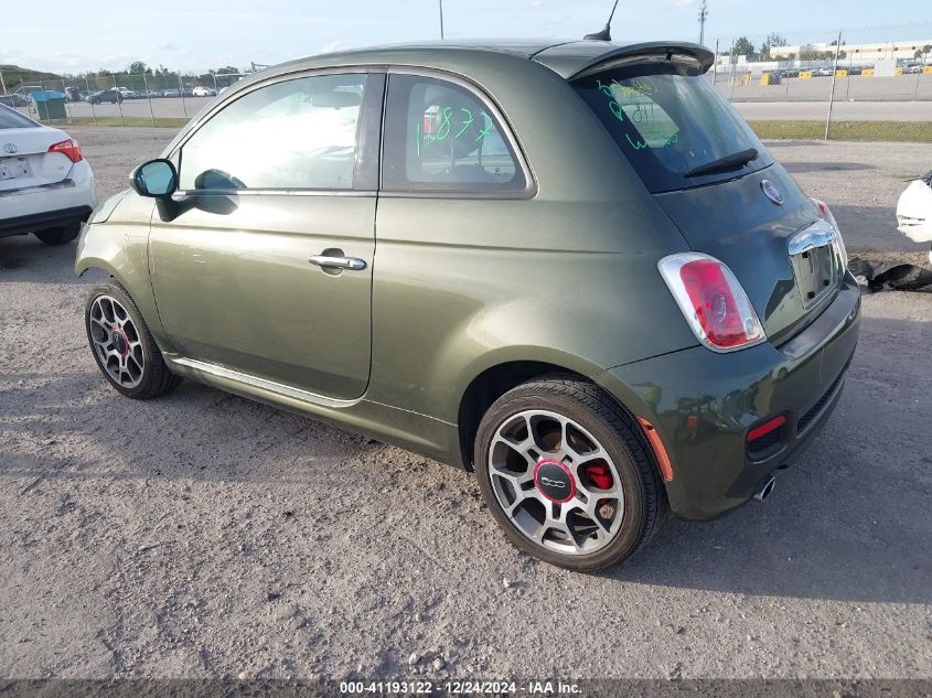 2015 Fiat 500 Sport VIN: 3C3CFFBR9FT741564 Lot: 41193122