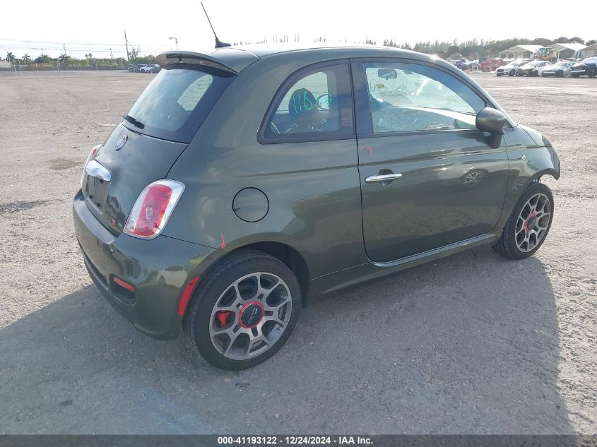 2015 Fiat 500 Sport VIN: 3C3CFFBR9FT741564 Lot: 41193122