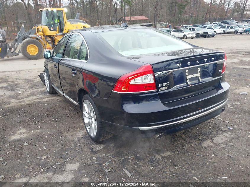 2016 Volvo S80 T5 Drive-E VIN: YV140MAK1G1197381 Lot: 41193264