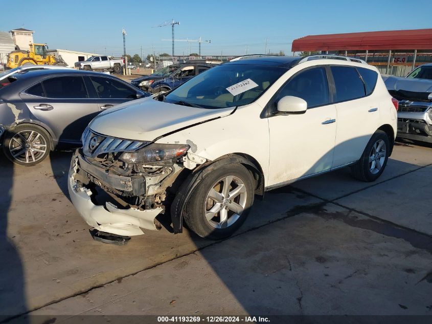 2009 Nissan Murano Sl VIN: JN8AZ18UX9W100239 Lot: 41193269