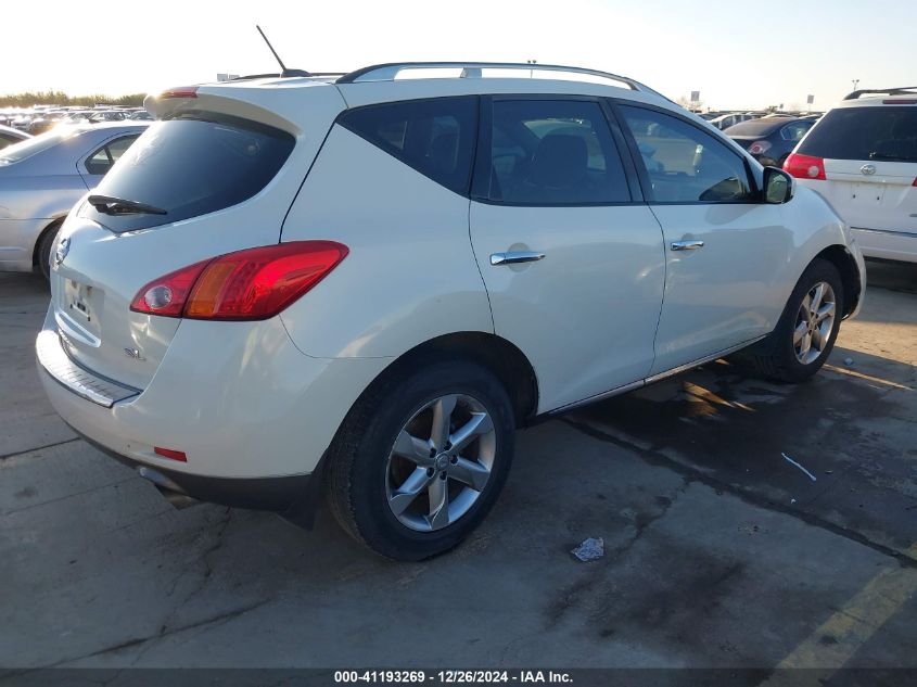 2009 Nissan Murano Sl VIN: JN8AZ18UX9W100239 Lot: 41193269