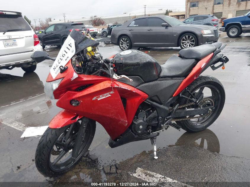 2013 Honda Cbr250 Ra-Abs VIN: MLHMC411XD5300514 Lot: 41193278