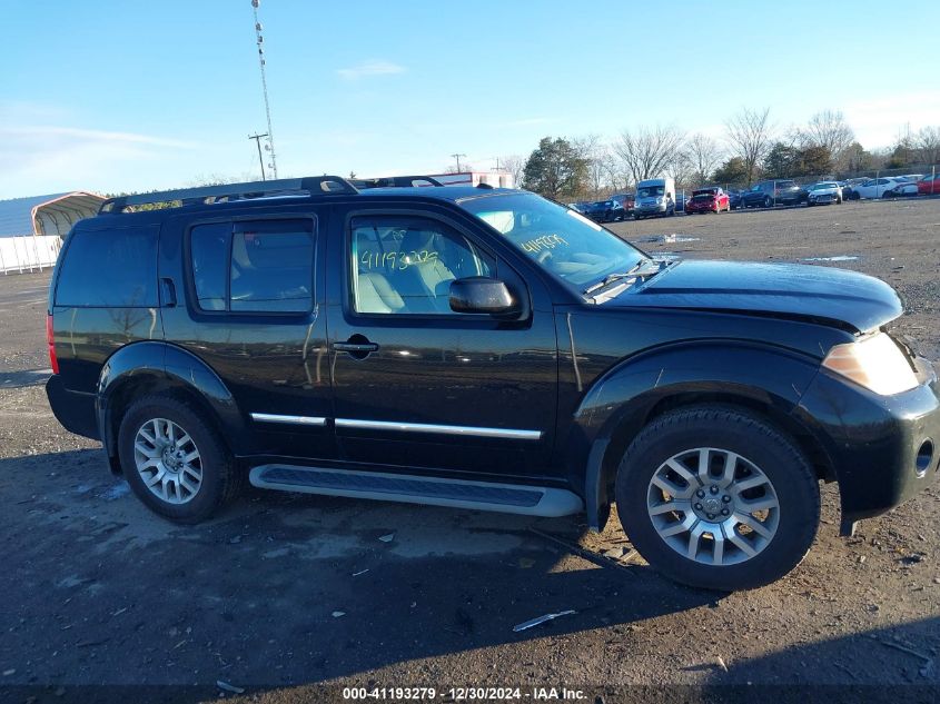 2010 Nissan Pathfinder Le VIN: 5N1AR1NB7AC620270 Lot: 41193279