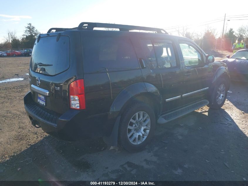 2010 Nissan Pathfinder Le VIN: 5N1AR1NB7AC620270 Lot: 41193279