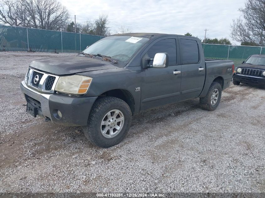 2004 Nissan Titan Le VIN: 1N6AA07B74N589854 Lot: 41193281