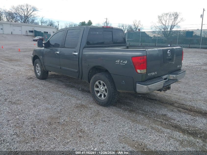 2004 Nissan Titan Le VIN: 1N6AA07B74N589854 Lot: 41193281