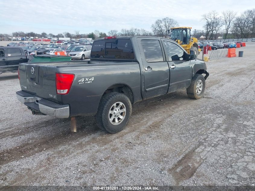 2004 Nissan Titan Le VIN: 1N6AA07B74N589854 Lot: 41193281