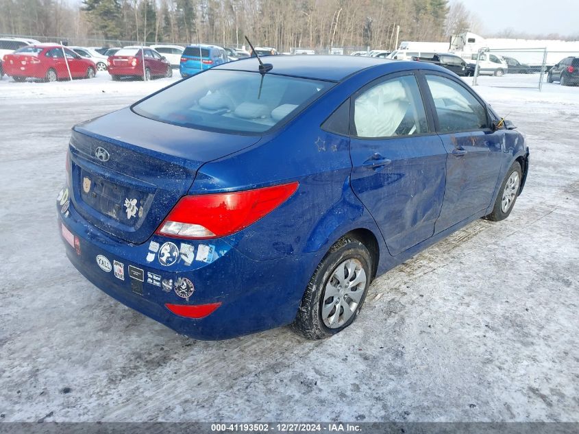 2016 Hyundai Accent Se VIN: KMHCT4AE9GU008599 Lot: 41193502