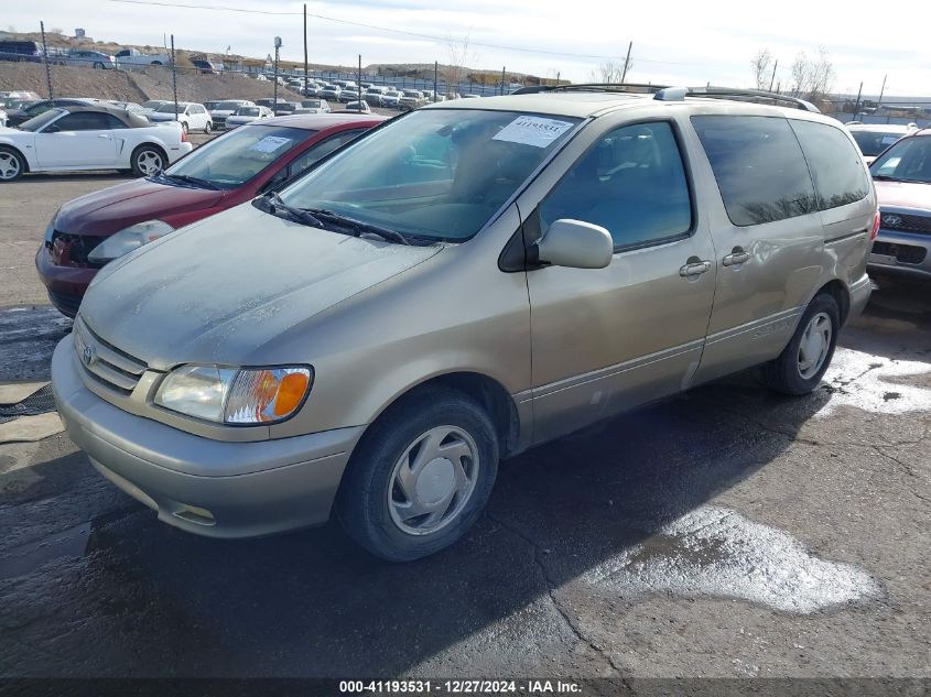 2001 Toyota Sienna Xle VIN: 4T3ZF13C91U383970 Lot: 41193531