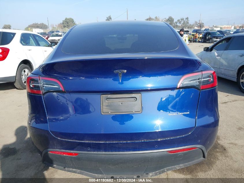 2022 Tesla Model Y VIN: 7SAYGAEE8NF547022 Lot: 41193682