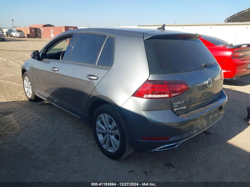 2018 Volkswagen Golf Tsi S/Tsi Se VIN: 3VWG17AU6JM251655 Lot: 41193864